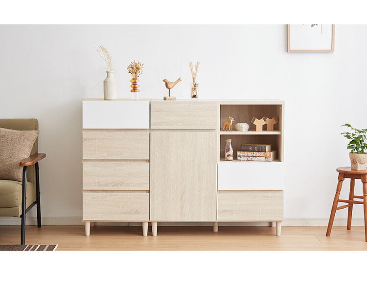 チェスト 4段 幅45 収納チェスト 鏡面 白 木製 ツートン ホワイト 収納 引き出し リビング収納,リビング収納(ランキング) タンス 箪笥 サイドチェスト 棚 シンプル 北欧 おしゃれ HELM ヘルム(代引不可)