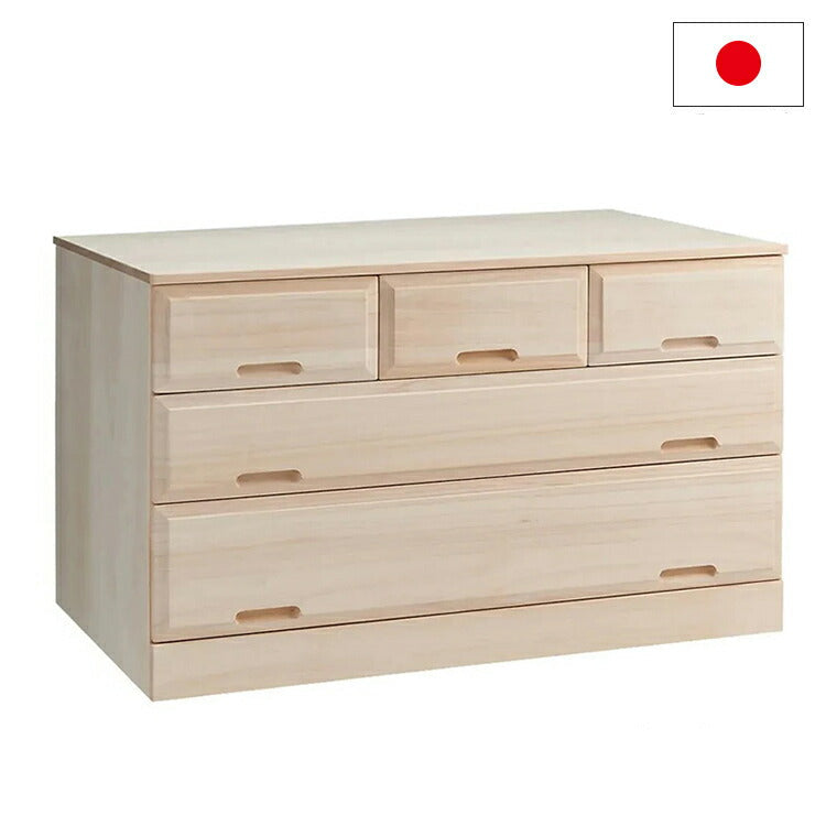 押入れ クローゼット収納 衣類収納 奥行60cm ロング総桐クローゼットチェスト キャスター付き 幅100cm・3段 【日本製 大川家具 完成品】 引き出し収納 オシャレ 北欧 服 押入れ収納(代引不可)
