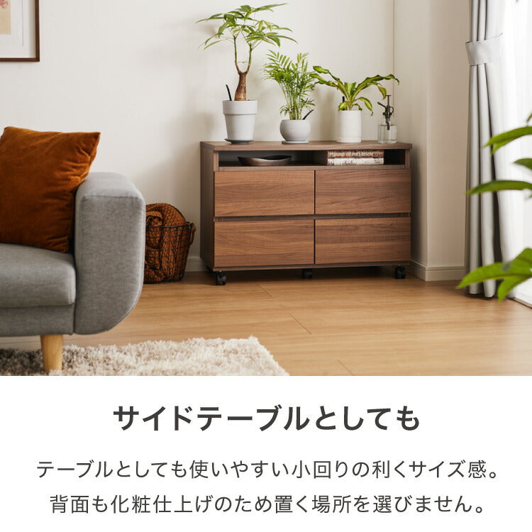 昇降式 テレビワゴン 幅80cm 55cm~67cmの昇降2段スライドレール キャスター付き 完成品