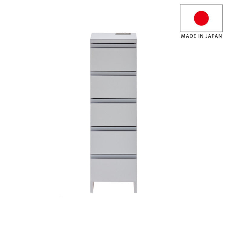 日本製 鏡面仕上げの高級ランドリーチェスト チェスト 幅30cm 高さ100cm 背面化粧仕上げ 完成品 開梱設置無料 薄型 棚 ランドリーチェスト ランドリーラック