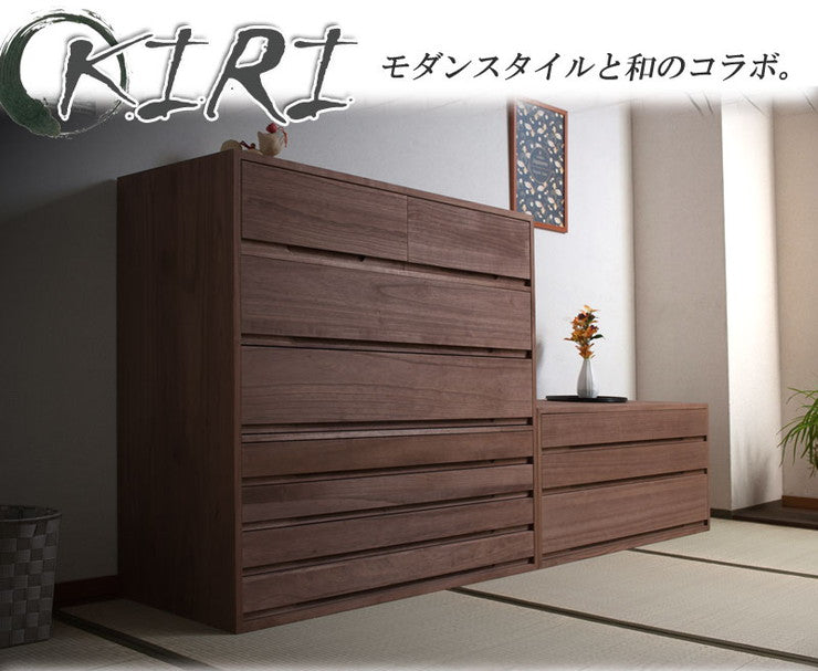 日本製 国産 完成品 桐箪笥3段 ブラウン 収納 桐収納 桐 引出し付き 押入れ収納 タンス たんす 箪笥 シンプル 和風 衣類収納(代引不可)