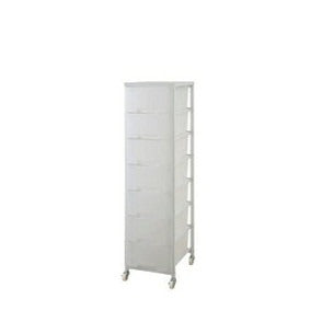 クローゼット 衣類収納 大量収納 大量収納プラスチックチェスト 1列×7段 ホワイト色【storage0901】