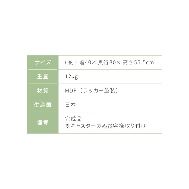 日本製 隠せるリビング整理ワゴン 幅40cm コンセント付き キャスター付き デスクワゴン 引出し収納 完成品 収納 棚 隠せる(代引不可)