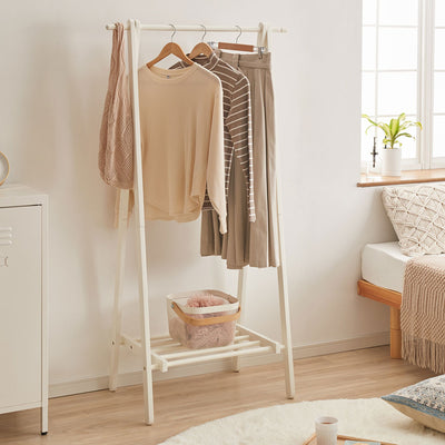 天然木 ハンガーラック 幅80cm 棚付き A型ハンガーラック 折りたたみ 省スペース コンパクト スリム ナチュラル ハンガーラック 木製 ポールハンガー コートハンガー 洋服掛け 衣類収納 木製