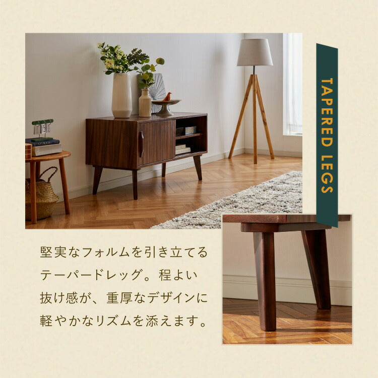 ローボード 幅100cm TVボード テレビボード サイドボード リビング モンキーポッド テレビ台 モンキーポッド材 天然木 木製 ミッドセンチュリー レトロ モダン 北欧 北欧モダン ヴィンテージ(代引不可)