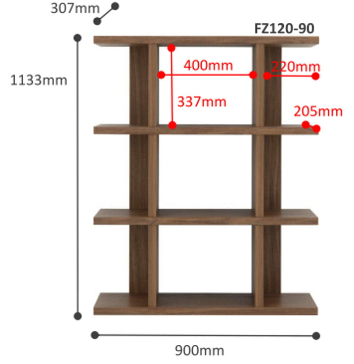 オープンラック シェルフ 幅90cm高さ114cm ディスプレイラック 収納棚 ラック パーテーション(代引不可)