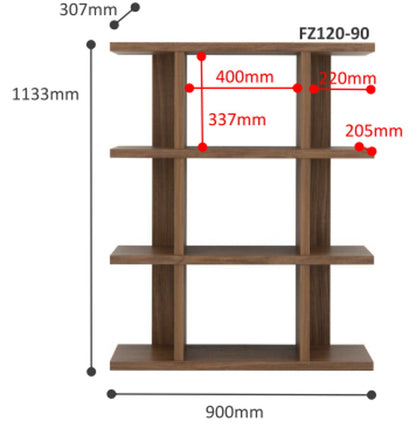 オープンラック シェルフ 幅90cm高さ114cm ディスプレイラック 収納棚 ラック パーテーション(代引不可)