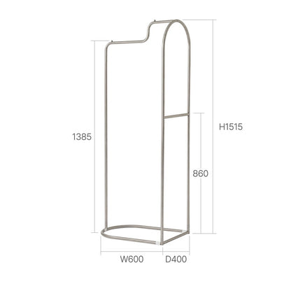 roomnhomeアーチカーブハンガー ステンレス 高さ151cm スリム 頑丈 おしゃれ ハンガーラック スリム 頑丈 おしゃれ 省スペース パイプハンガー コートハンガー コート掛け 韓国インテリア(代引不可)