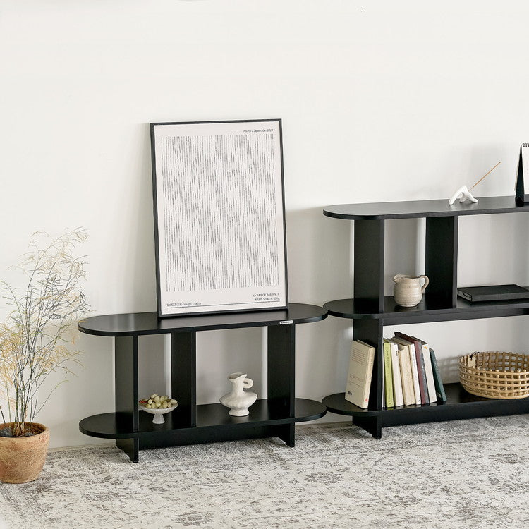 roomnhome バルトラウンドシェルフ ラック 3段 100cm ドレッサー