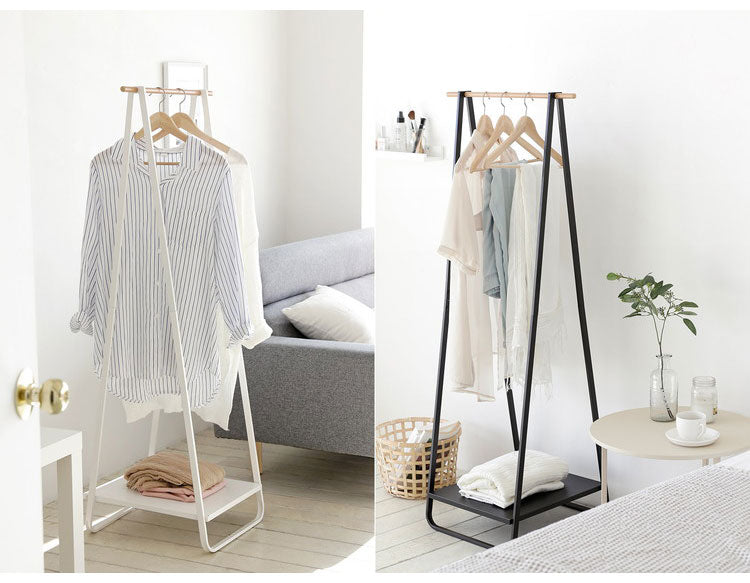フレームハンガーラック Roomnhome ハンガーラック 北欧 ノルディックハンガーラック 棚付き