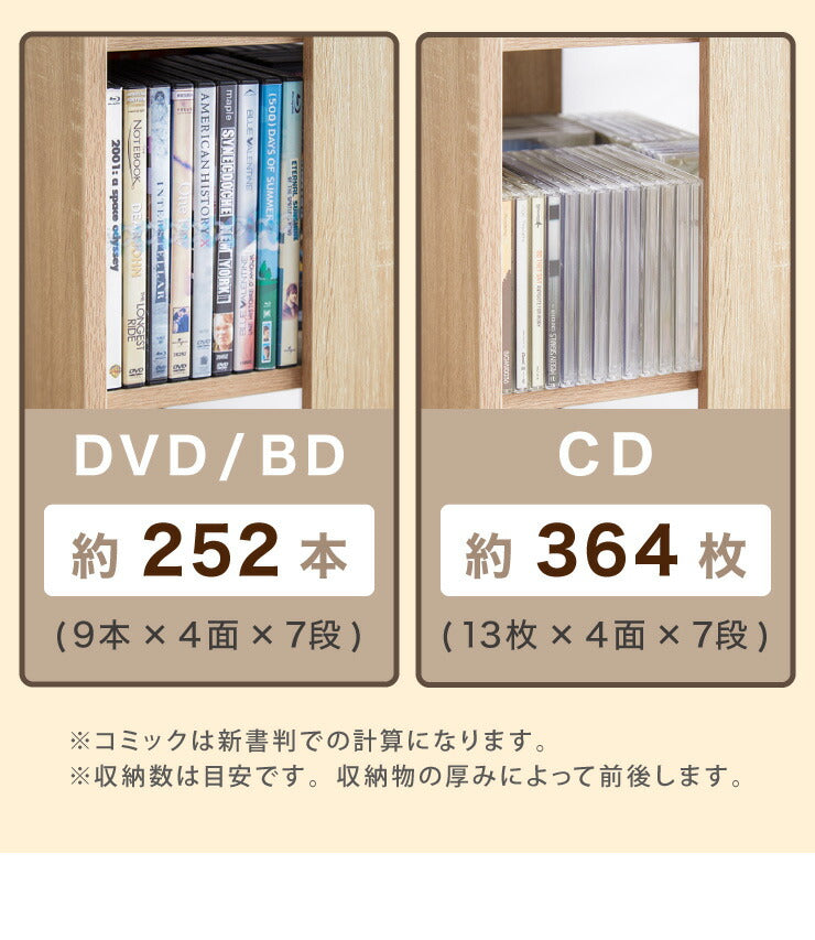 本棚 回転コミックラック 7段 CMRK-07 高さ159cm スリム 回転ラック 回転棚 本棚 書棚 回転収納 収納棚 本収納 コミックラック