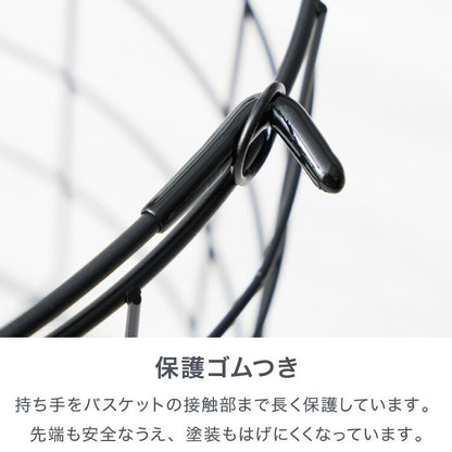 ランドリーバスケット 3段 木取っ手 角形 ランドリーワゴン 洗濯かご キャスター付き スリム スクエアタイプ ランドリーラック ランドリーボックス ワイヤーバスケット バスケット ランドリー収納