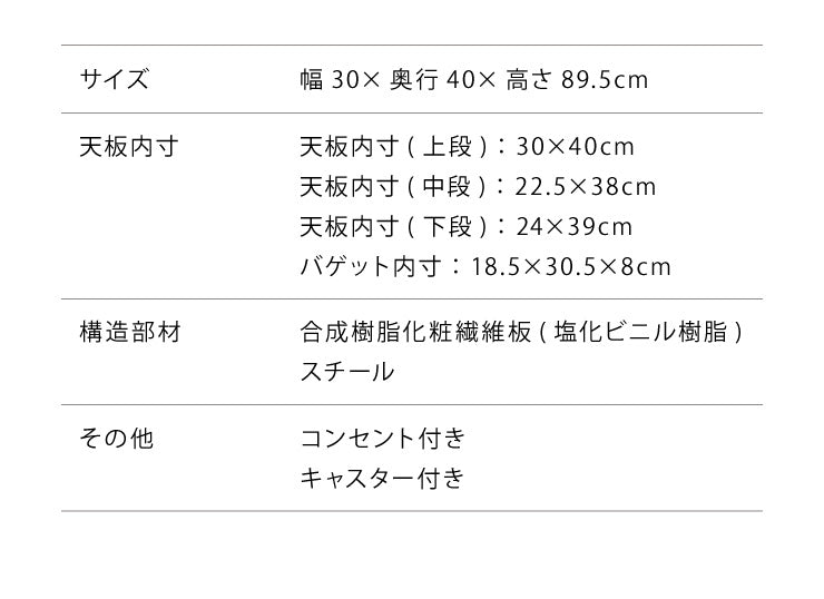 すき間収納 ヴィンテージ調 キッチンワゴン スリム 幅30cm かご コンセント キャスター付き キッチン収納 すきま 収納 台所収納