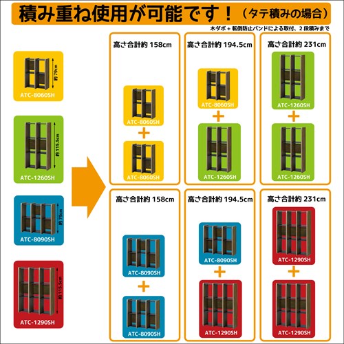 ラック 多目的ラック シェルフ 本棚 収納 ディスプレイ 本収納 フリーラック おしゃれ アルティファ 幅60高さ80(代引不可)