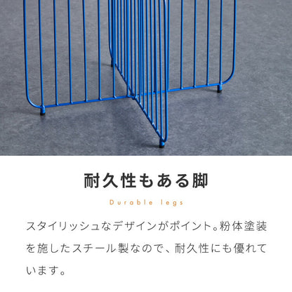 ラウンドテーブル 直径48cm ローテーブル サイドテーブル センターテーブル 丸 円形 アクセント 青 ブルー 差し色 ブルーインテリア 韓国インテリア 可愛い かわいい おしゃれ(代引不可)