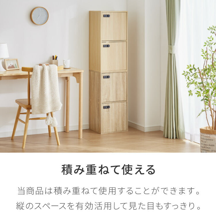 カラーボックス 2段 A4 2個セット 木目 鍵付き 扉付き 幅35cm レイアウト自由自在 ダイヤル 収納 収納ボックス 整理整頓 カラーボックス2段 A4サイズ 本棚 ラック 収納ラック 鍵付きラック