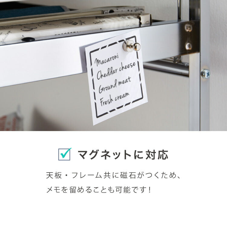 日本製 燕三条 ステンレス作業台ワゴン 幅50cm 2段 引出付き ハンドル付き キッチンワゴン 作業台 調理台 スリム キャスター付き おしゃれ ステンレス天板 ステンレスワゴン キッチンラック(代引不可)