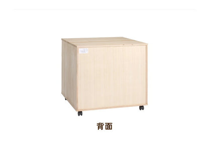 総桐 チェスト キャスター付き スライドレール仕様 4段 幅 75.5 奥行 75 高さ 75cm 生地仕上げ【日本製 大川家具 完成品】 引き出し収納 オシャレ 北欧 衣類収納 服 押入れ収納(代引不可)