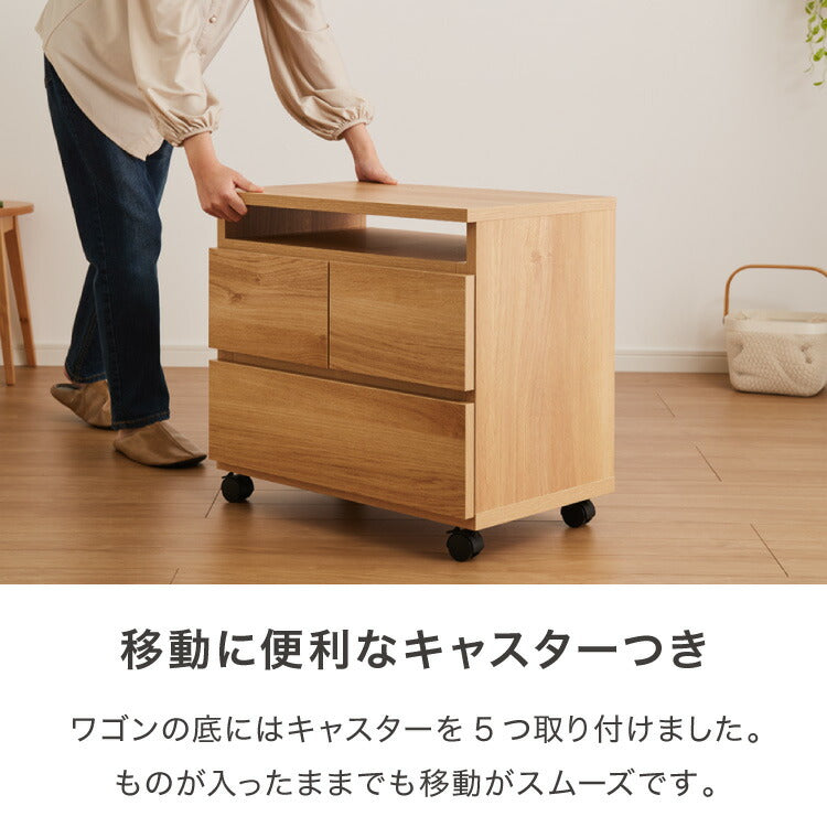 昇降式 テレビワゴン 幅60cm 55cm~67cmの昇降2段スライドレール キャスター付き 完成品