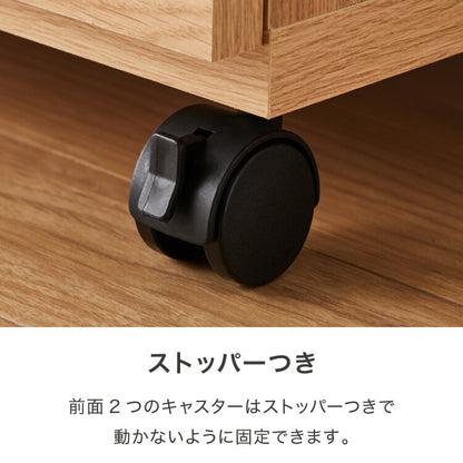 昇降式 テレビワゴン 幅60cm 55cm~67cmの昇降2段スライドレール キャスター付き 完成品