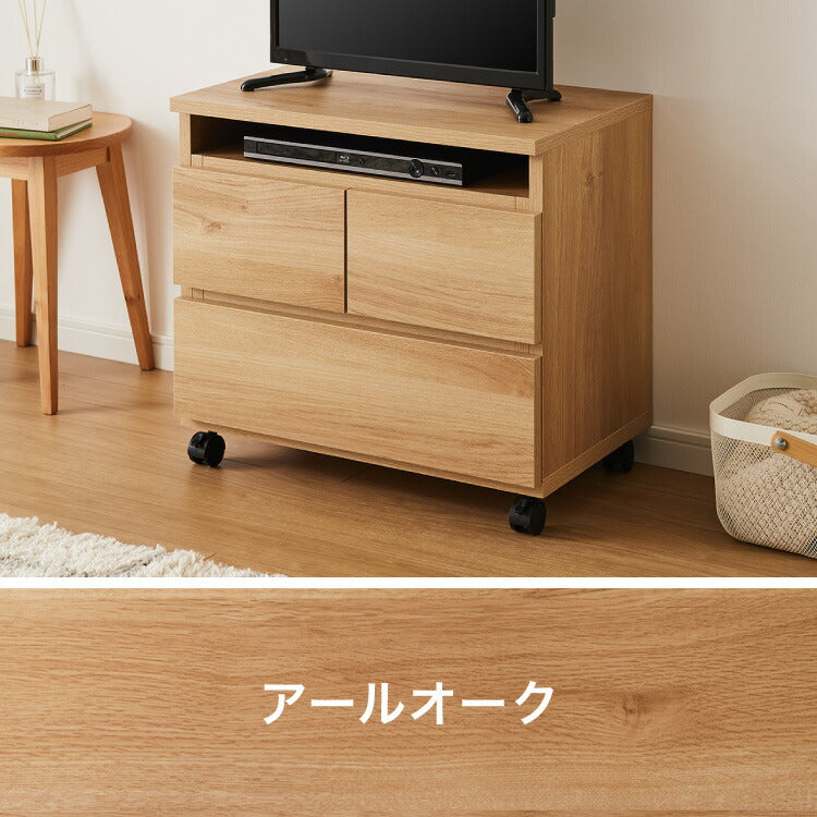 昇降式 テレビワゴン 幅60cm 55cm~67cmの昇降2段スライドレール キャスター付き 完成品