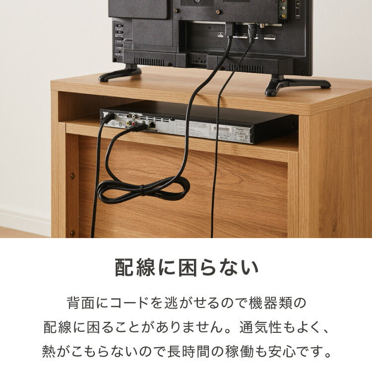 昇降式 テレビワゴン 幅60cm 55cm~67cmの昇降2段スライドレール キャスター付き 完成品