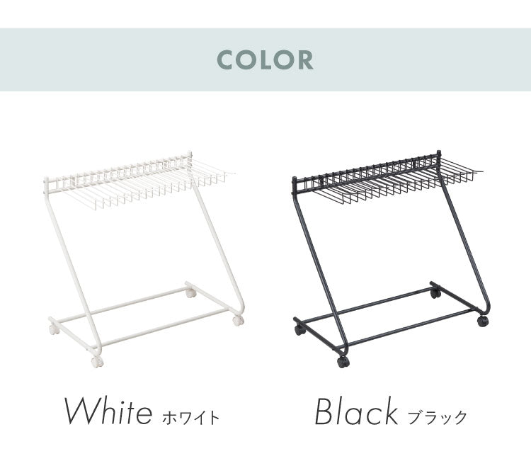スラックスハンガー ラック 大容量 20本掛け キャスター付き 幅76cm 奥行43cm 高さ70cm コンパクト パンツラック ズボンハンガー 押入れ 収納 クローゼット ボトムスハンガー パンツハンガー