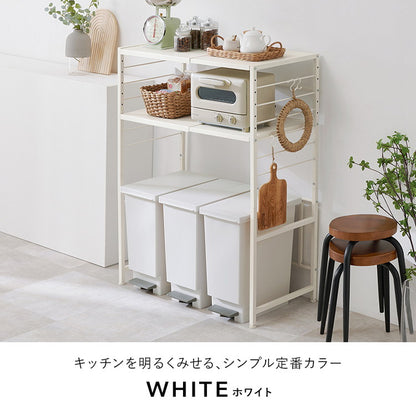 伸縮ゴミ箱上ラック オープンタイプ 幅52~87 伸縮式 ゴミ箱上ラック ごみ箱上ラック ダストボックス ゴミ箱ラック ごみ箱ラック 上 ラック 棚 キッチンラック 食器棚 おしゃれ(代引不可)