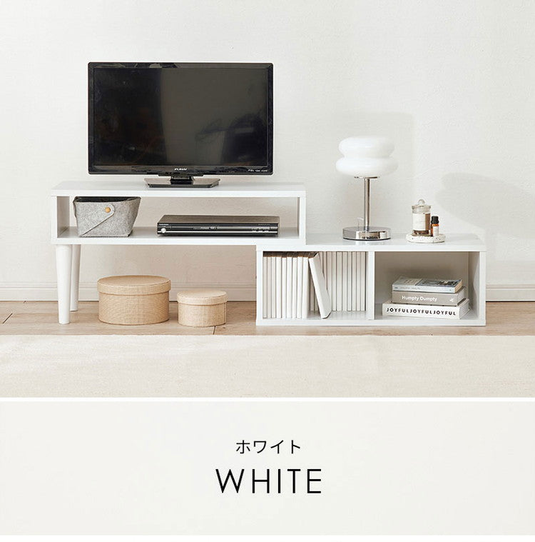 伸縮式 テレビ台 幅75~幅135 スライドテレビ台 24~32型対応 テレビボード ローボード TV台 伸縮 コーナーテレビ台 L字 ディスプレイ ラック 棚 収納 シンプル 北欧 おしゃれ(代引不可)