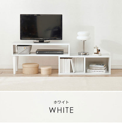 伸縮式 テレビ台 幅75~幅135 スライドテレビ台 24~32型対応 テレビボード ローボード TV台 伸縮 コーナーテレビ台 L字 ディスプレイ ラック 棚 収納 シンプル 北欧 おしゃれ(代引不可)