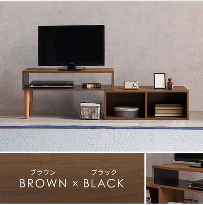 伸縮式 テレビ台 幅75~幅135 スライドテレビ台 24~32型対応 テレビボード ローボード TV台 伸縮 コーナーテレビ台 L字 ディスプレイ ラック 棚 収納 シンプル 北欧 おしゃれ(代引不可)