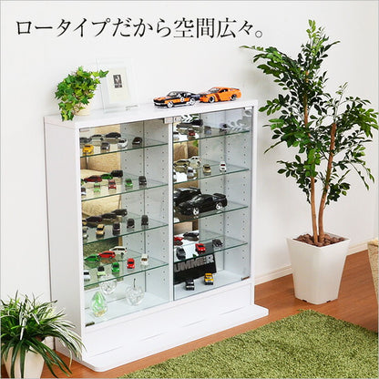 コレクションラック ルーク Luke 浅型 ロータイプ 幅90cm 高さ90cm 大容量 収納 木目 おしゃれ フィギュア プラモデル アクスタ おもちゃ 模型 棚 ディスプレイラック フィギュアケース  (代引不可)