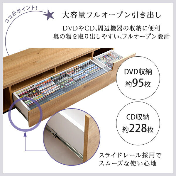 日本製 完成品 テレビ台 幅140cm テレビボード 32～50V対応 ローボード 国産 テレビラック おしゃれ かわいい 天然木 木目調 北欧(代引不可)