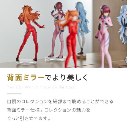 3cmピッチ 112段階調整できる 日本製 コレクションラック 背面ガラス 完成品 高さ 155cm コレクションケース 【段差式】奥行 30cm 強化ガラス(代引不可)