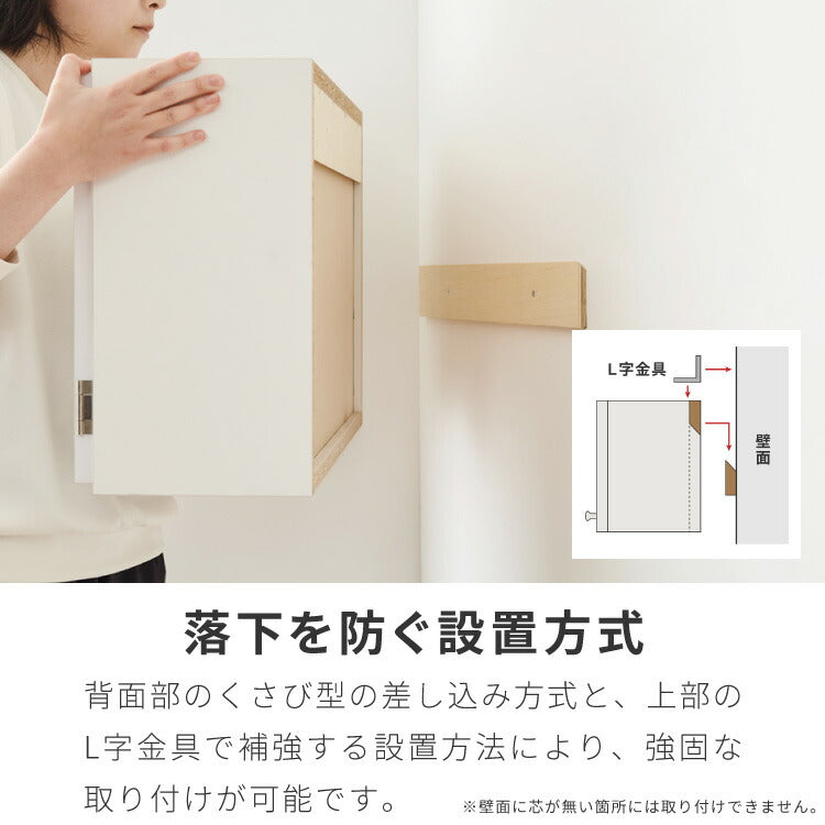 選べる吊戸棚 光沢仕上げ 壁面収納 吊戸棚 幅60 奥行22 完成品 日本製