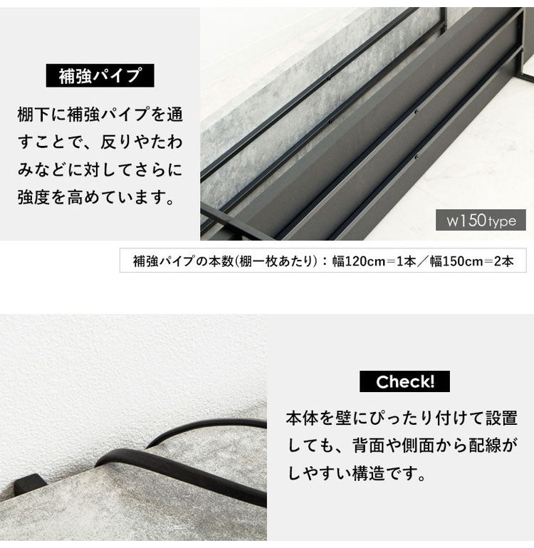 TVボード ストーン調 幅120cm 32型 42型 テレビ台 ストーン調 TV台 ローボード テレビボード テレビラック tvラック センターテーブル PCデスク 石目調 おしゃれ シンプル モダン インダストリアル(代引不可)