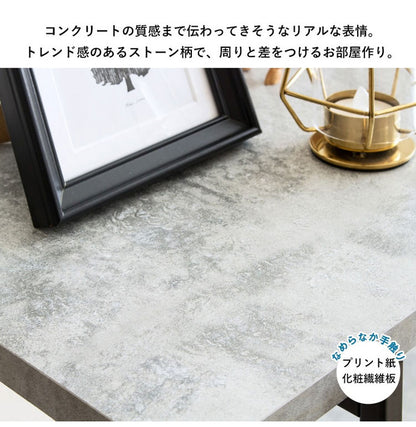 オープンラック ストーン調 3段 幅80cm ラック 本棚 シェルフ 飾り棚 間仕切り a4 収納 奥行30 スリム 省スペース 石目調 おしゃれ シンプル モダン インダストリアル(代引不可)