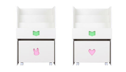 完成品 日本製 キッズ用 収納ワゴントイボックス 絵本置き 絵本棚 本棚 ブックラック 国産 おもちゃ箱 収納 マガジンラック おもちゃ入れ(代引不可)