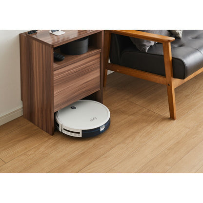 隠せる ロボット掃除機収納ラック 幅42cm スペパ収納 サイドテーブル コの字ラック ロボット掃除機 お掃除ロボット ステーション 収納庫 ルーター収納 木製 掃除機収納 ゲーム機収納(代引不可)