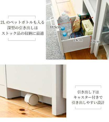 すきま収納 キッチン隙間収納 幅30 高さ160 扉付 ミニ 食器棚 キッチン家電収納 家電ラック 家電収納棚 コンパクト 収納 スリム キッチンラック FKC-1532(代引不可)