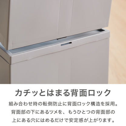 ライクイット (like-it) 収納ケース クローゼットシステム 引出し (S) 4個組 CS-D1 4P 奥行き52cm クローゼット収納にピッタリ(代引不可)