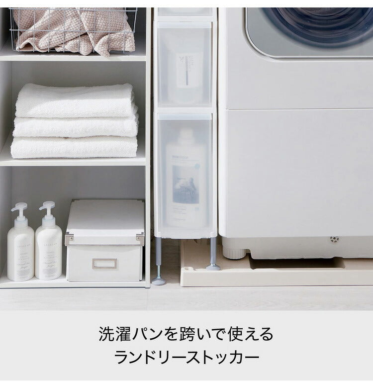 ライクイット (like-it) ランドリー 収納 幅18cm 引出し スリム 3段 約