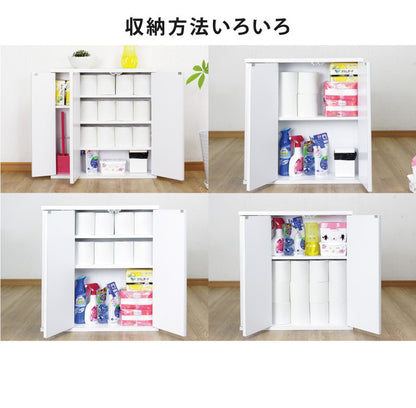 【日本製】スリム トイレラック 幅60cm 奥行16cm 木製 トイレ 収納 隙間収納 選べる3色 トイレ用品 トイレットペーパー収納 20ロール収納 すきま収納 白 ホワイト 掃除用具収納 ラック 薄型 サニタリー収納 おしゃれ(代引不可)