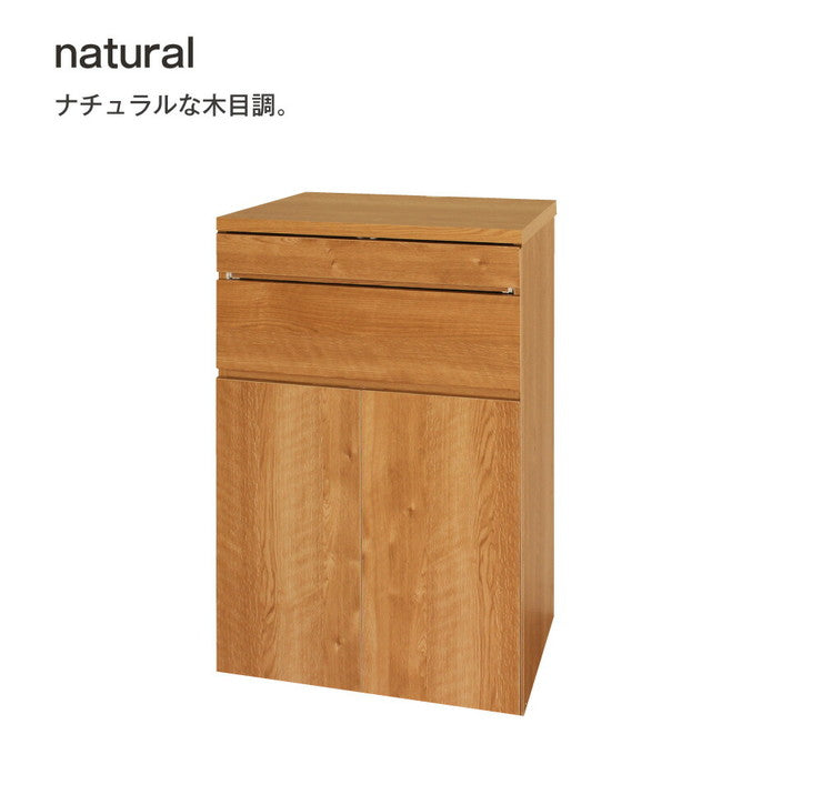 日本製 キャビネット パソコンデスク A 60cm幅 レジ台 法人注文可能  リビング収納 机 ルーター収納 プリンター収納 木製 おしゃれ 木目調 大容量(代引不可)