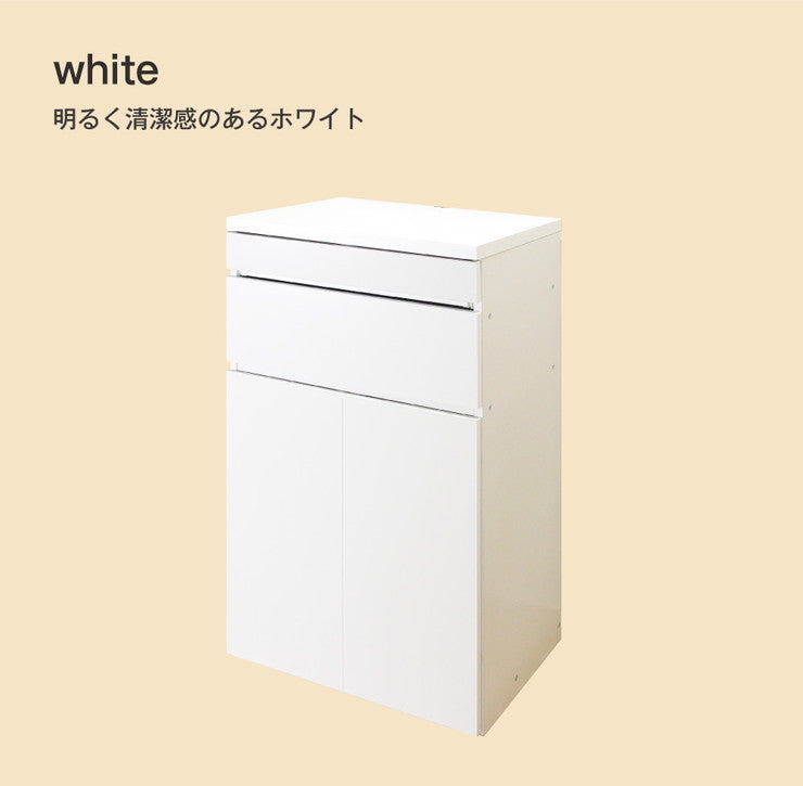 日本製 キャビネット パソコンデスク A 60cm幅 レジ台 法人注文可能  リビング収納 机 ルーター収納 プリンター収納 木製 おしゃれ 木目調 大容量(代引不可)