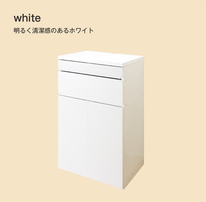 日本製 キャビネット パソコンデスク A 60cm幅 レジ台 法人注文可能  リビング収納 机 ルーター収納 プリンター収納 木製 おしゃれ 木目調 大容量(代引不可)