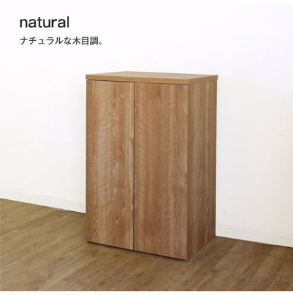 日本製 キャビネット 扉タイプ 幅60 ラック 収納 国産 リビング 収納 机 ルーター収納 プリンター収納 木製 おしゃれ かわいい 木目調 北欧(代引不可)