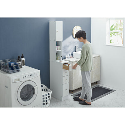 日本製 サニタリーチェスト 幅15cm すき間収納 サニタリー すき間 チェスト ランドリー 棚 ラック チェスト ランドリー収納 北欧 スリム 大容量(代引不可)