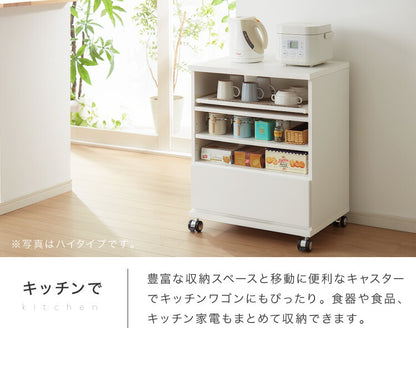 テレビ台 国産 幅60 完成品 キャスター付き テレビボード コンパクト テレビラック ローボード 収納 棚 TV台 TVボード 日本製 配線スマート 木製 ウォルナット ナチュラル(代引不可)