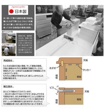 完成品 日本製 大川家具 カウンター下 チェスト 幅40.5 ホワイト 白 おしゃれ 天然木 スリム 木製 引き出し 収納 ロータイプ タンス 箪笥 桐 おしゃれ 和風 和室 北欧 アンティーク コンパクト 国産(代引不可)